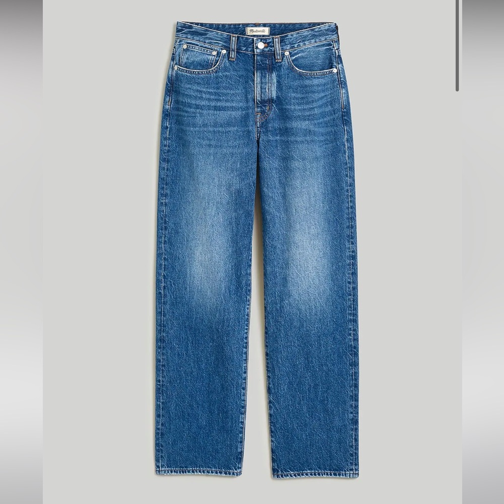 NWOT Madewell Plus Curvy Low-Slung Straight Jeans in Palmina Wash: 18W